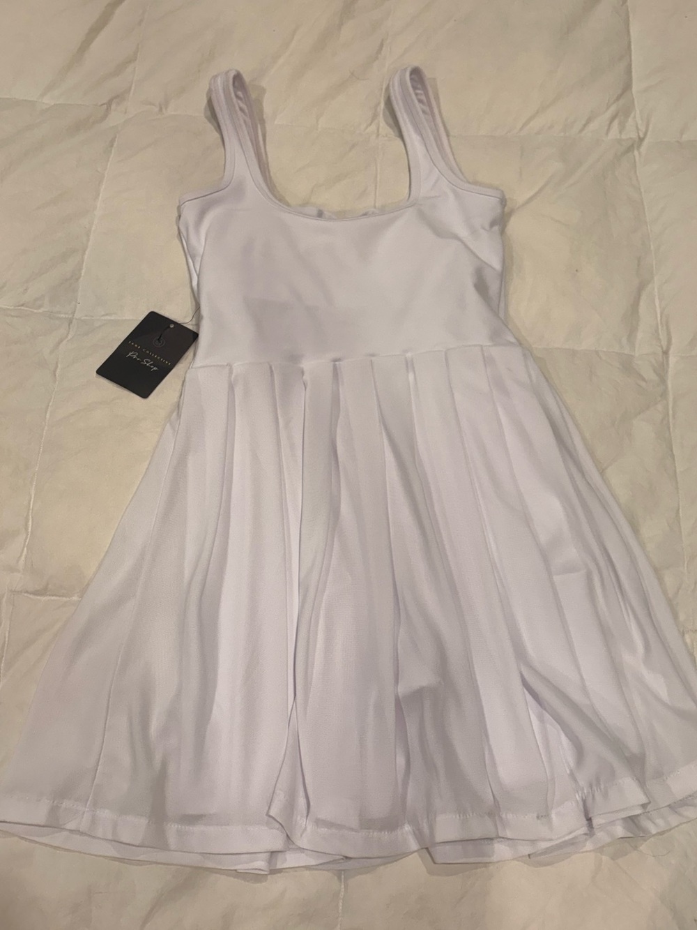 Sage Collective Pro Shop White Tennis Dress XS NWT Shelf Bra Skort - Picture 4 of 10